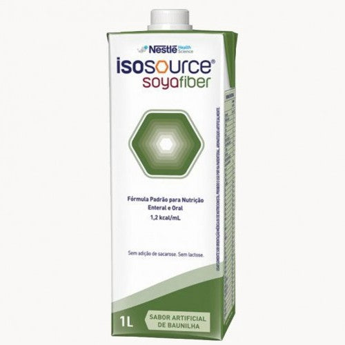 Isosource Soya Fibras Sabor Baunilha Sistema Aberto 1L Nestlé