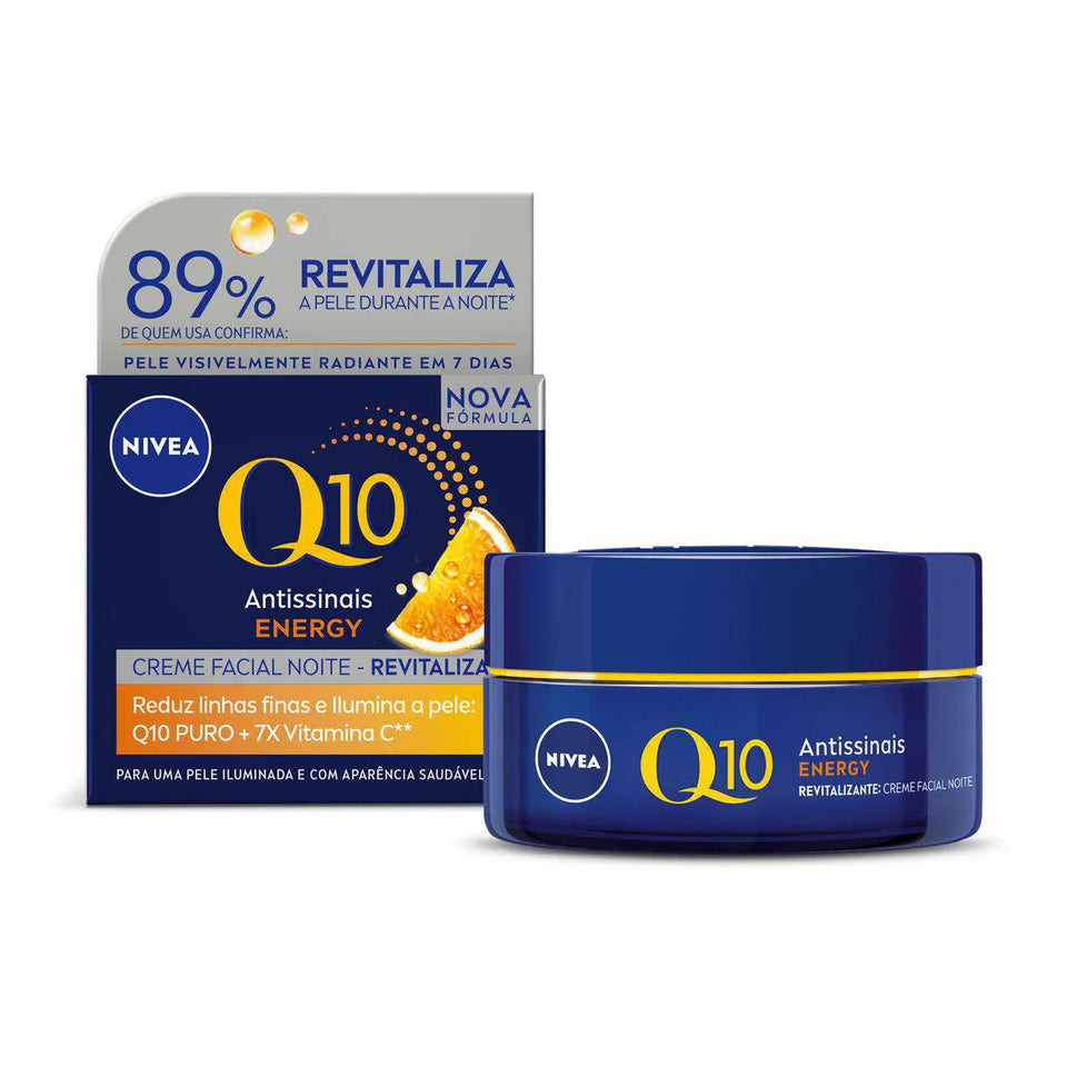 Facial Q10 Creme Energy Revitalizante Noite 50g Nivea