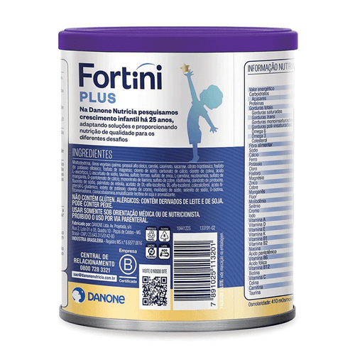 FORTINI PLUS PO BAUNILHA LATA 400 GRAMAS