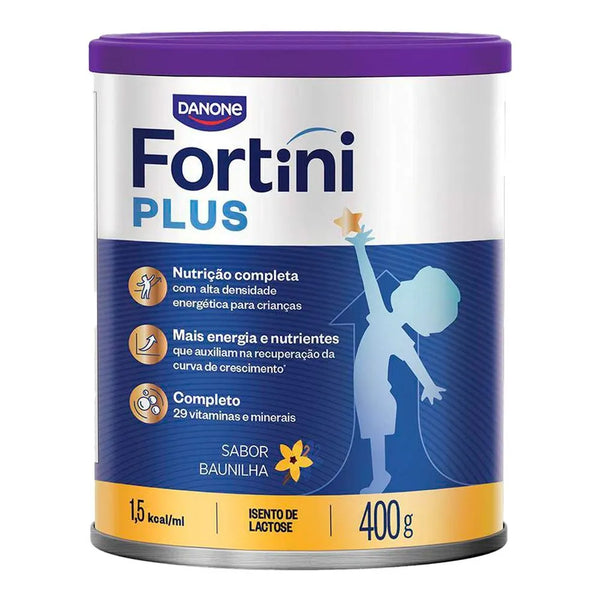 FORTINI PLUS PO BAUNILHA LATA 400 GRAMAS