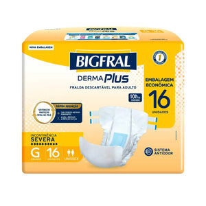 Bigfral Derma Plus Econômica GD pct c/16 Un.