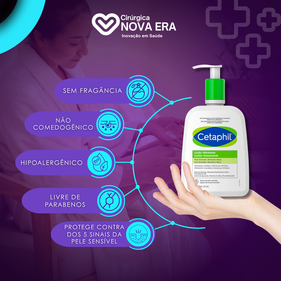 Kit Loção Hidratante 473ml + Loção Limpeza 100ml Cetaphil