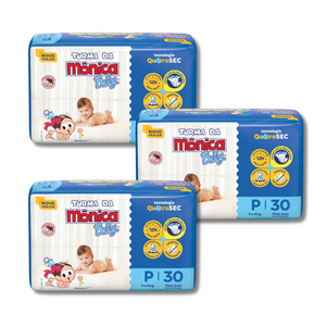 Kit 3x Turma da Mônica Fralda Jumbo Tamanhos