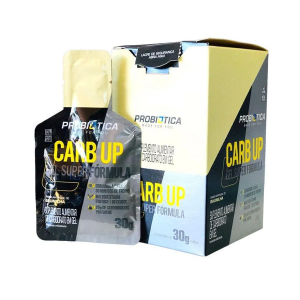 Carb Up Gel Super Fórmula Display 10 Sachês de 30g Baunilha Probiotica