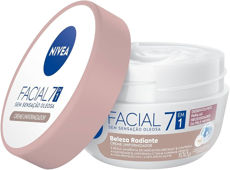 Creme Facial Beleza Radiante 7 em 1 Pote 100g Nivea