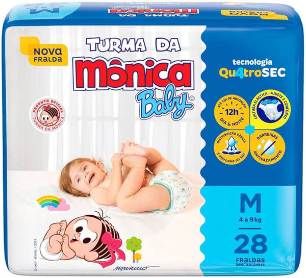 Turma da Mônica Fralda Jumbo Tamanhos