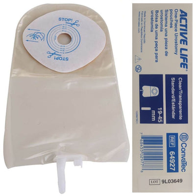 Active Life Bolsa de Urostomia Transparente Recortável 19-45mm cx c/10 Convatec