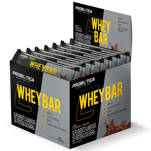 Whey Bar Sabor Cookies and Cream Caixa c/24 Unidades Probiotica