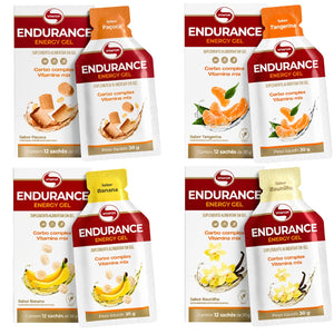 Endurance Caffeine Gel Suplemento Alimentar em Gel 12 Sachês de 30g cada - Vitafor