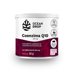Coenzima Q10 200mg 60 Cápsulas Ocean Drop