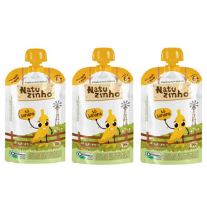 Kit Com 3 Unidades Papinha De Fruta Orgãnica 99g Natuzinho