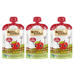 Kit Com 3 Unidades Papinha De Fruta Orgãnica 99g Natuzinho