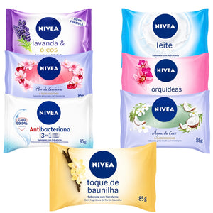 Kit 6x Sabonete Barra 85g Nivea