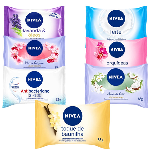 Kit 12x Sabonete Barra 85g Nivea