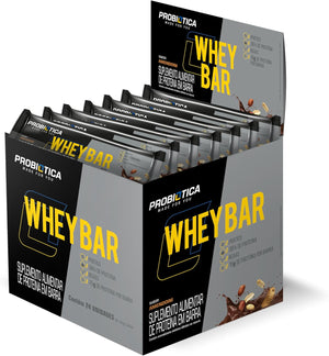 Whey Bar Sabor Amendoim Caixa c/24 Unidades Probiotica