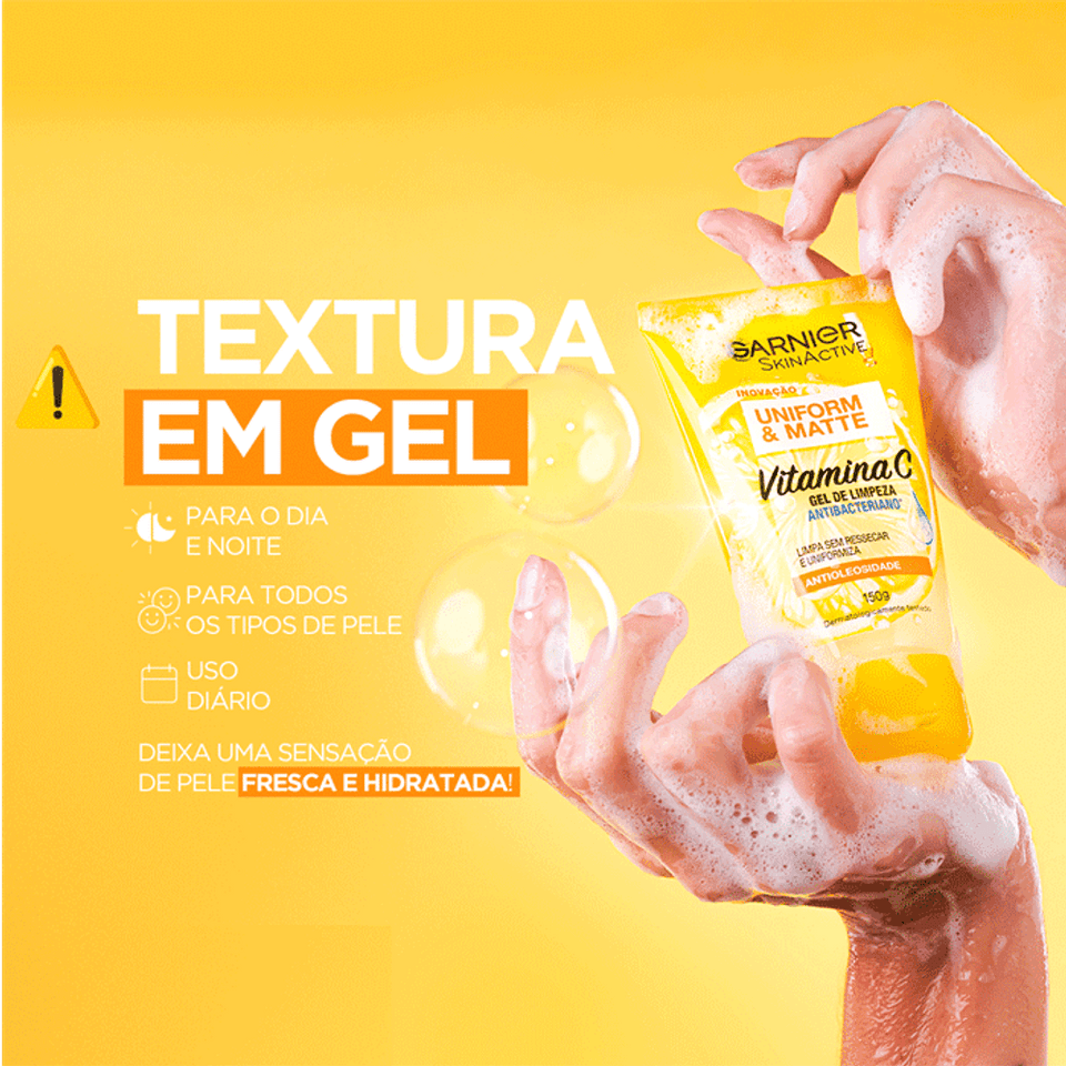 Gel de Limpeza Vitamina C 150ml Garnier