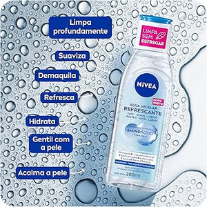 Água Micelar Facial 7 em 1 Refrescante s/ Perfume 200ml Nivea