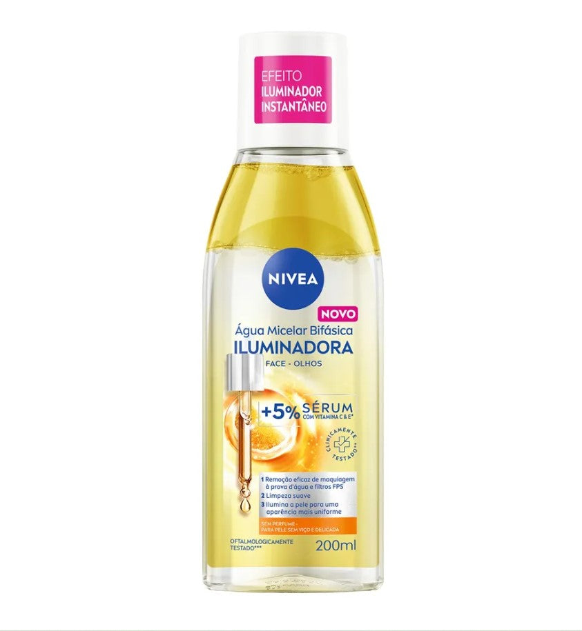 Água Micelar Bifásica Iluminadora 200ml Nivea