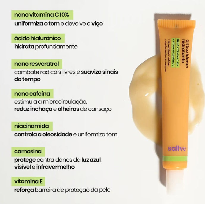 Antioxidante Hidratante Vitamina C 35g Sallve