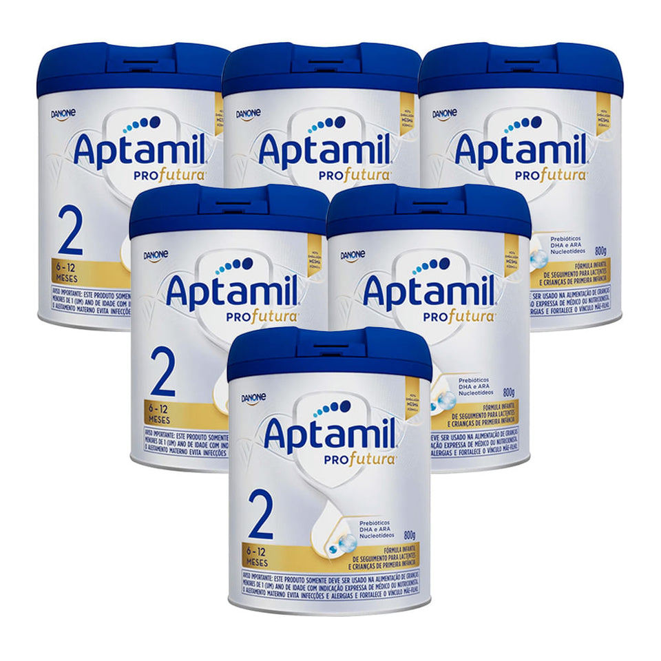 Kit 6x Aptamil Profutura 2 Lata 800g Danone