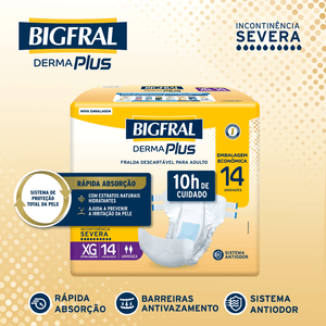Bigfral Derma Plus Econômica XG pct c/14 un.