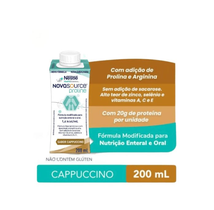 Novasource Proline 200ml Cappuccino Nestlé Nova Fórmla