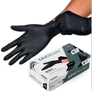 Luva De Procedimento Premium Black Com 100 Unidades Unigloves