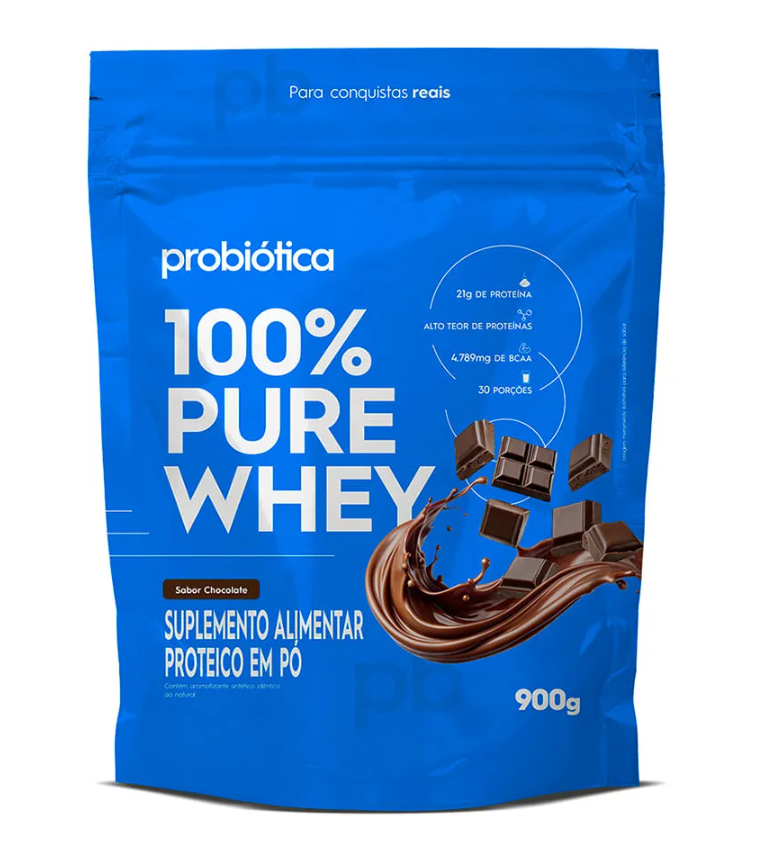 Kit 1x Creatina 100g + 1x Whey Refil 900g Sabores Diversos - Probiotica