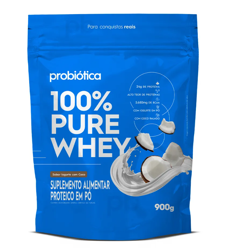 Kit 1x Creatina 100g + 1x Whey Refil 900g Sabores Diversos - Probiotica