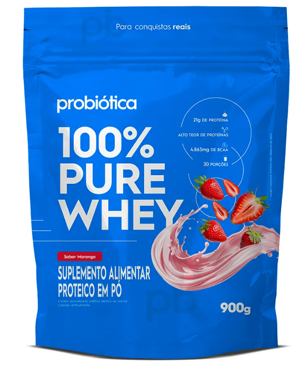 Kit 1x Creatina 100g + 1x Whey Refil 900g Sabores Diversos - Probiotica