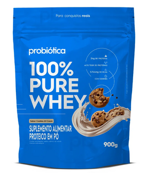 Kit 1x Creatina 100g + 1x Whey Refil 900g Sabores Diversos - Probiotica