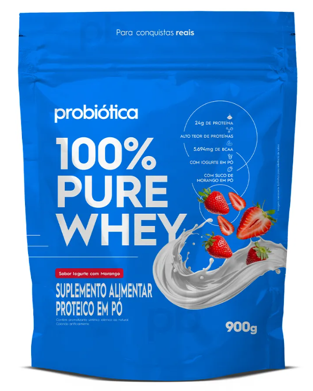 Kit 1x Creatina 100g + 1x Whey Refil 900g Sabores Diversos - Probiotica