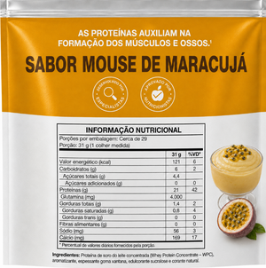 Whey Protein WPC Pouch 900g Mousse de Maracujá Vitafor