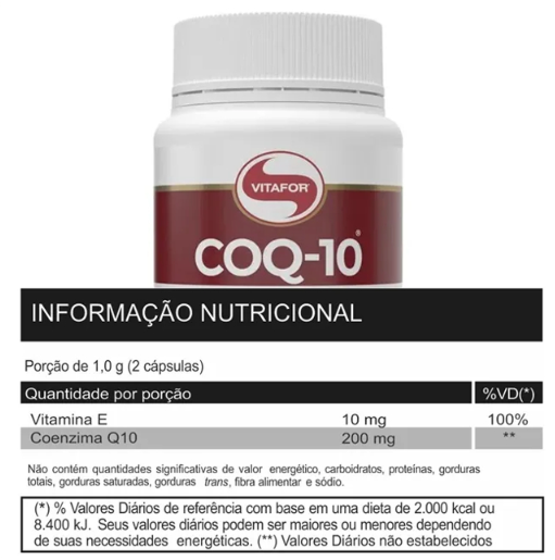 Coenzima Q10 200mg 60 Capsulas Vitafor