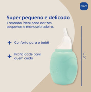 Aspirador Nasal para Bebês com Silicone Extra Macio MAM
