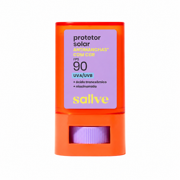 Protetor Solar Bastão com Cor 1 Antimanchas FPS 90 15g Sallve