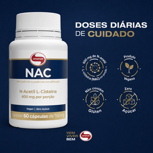 Nac Acetil Cisteína 60 Cápsulas Vitafor