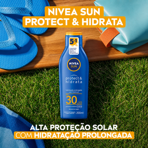 Protetor Solar FPS30 Corpo/Rosto Resistente à Água 200ml Nivea