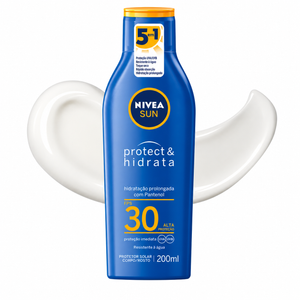 Protetor Solar FPS30 Corpo/Rosto Resistente à Água 200ml Nivea