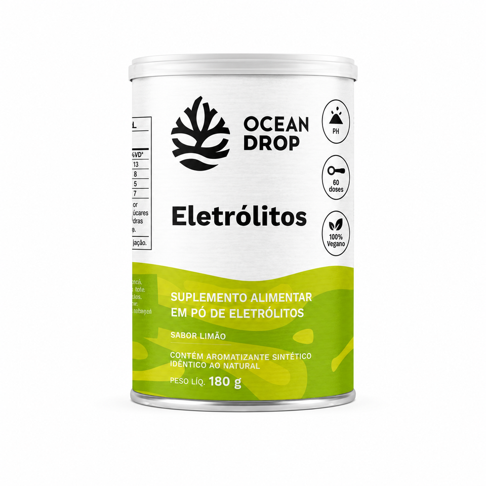 Suplemento Alimentar Eletrólitos Sabores 180g Ocean Drop