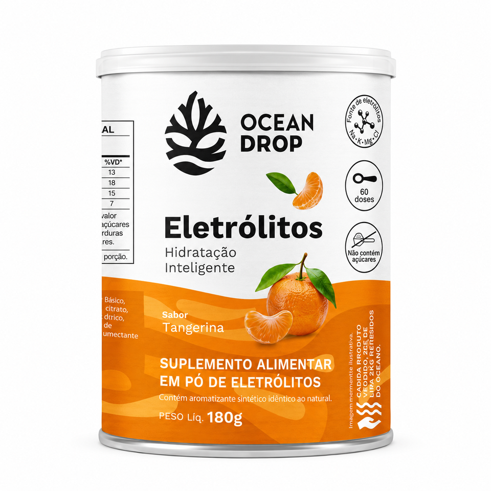 Suplemento Alimentar Eletrólitos Sabores 180g Ocean Drop