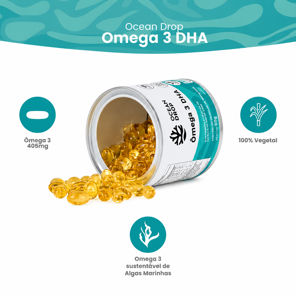 Ômega 3 DHA 120 Cápsulas Ocean Drop