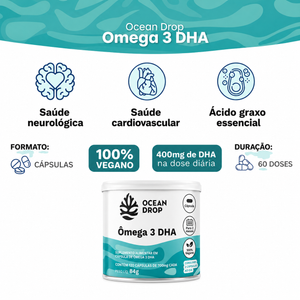 Ômega 3 DHA 120 Cápsulas Ocean Drop