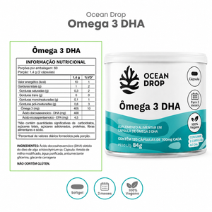 Ômega 3 DHA 120 Cápsulas Ocean Drop