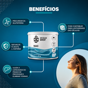 Suplemento Alimentar Nac 120 Cápsulas Ocean Drop