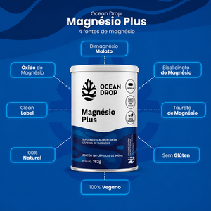 Magnésio Plus 180 Cápsulas Ocean Drop