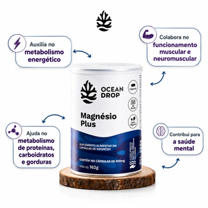 Magnésio Plus 180 Cápsulas Ocean Drop