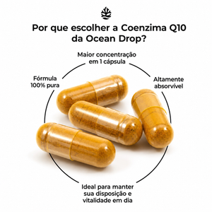 Coenzima Q10 200mg 60 Cápsulas Ocean Drop