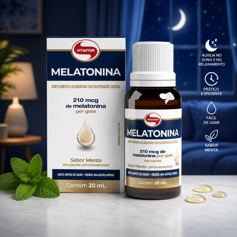 Suplemento de Melatonina 20ml Vitafor