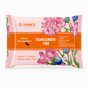 Lenço Demaquilante Pantenol 25 unidades  Removedor de Maquiagem Shine's